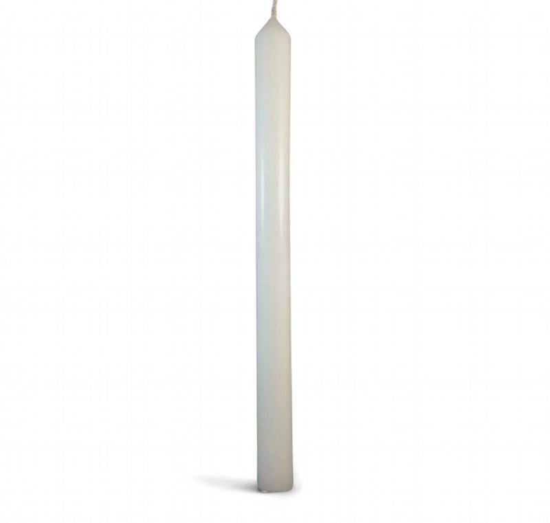 PILLAR CANDLE WHITE 12" X 1"