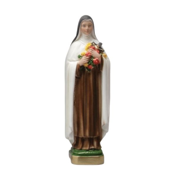 STATUE PLASTER ST THERESA 30CM