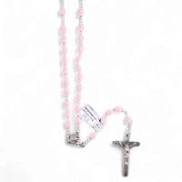 ROSARY BEADS PLASTIC PINK ROSARY BEADS PLASTIC PINK