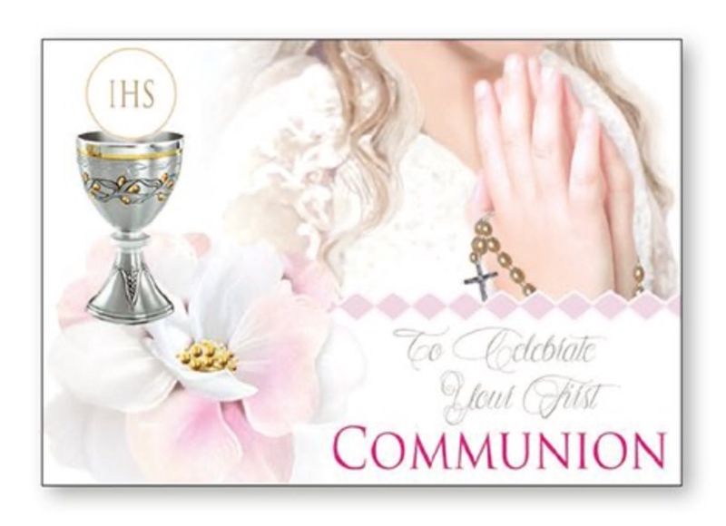 TO CELEBRATE YOUR FIRST COMMUNION GIRL SACRAMENTAL PLAQUE