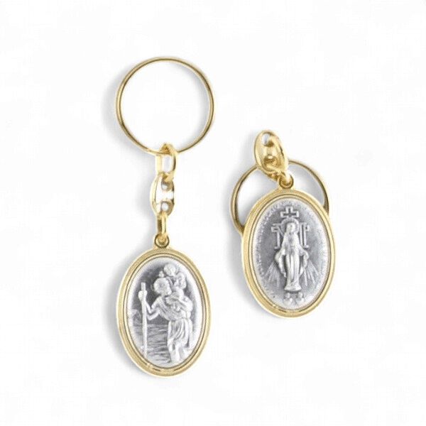 KEYRING ST CHRISTOPHER/MIRACULOUS