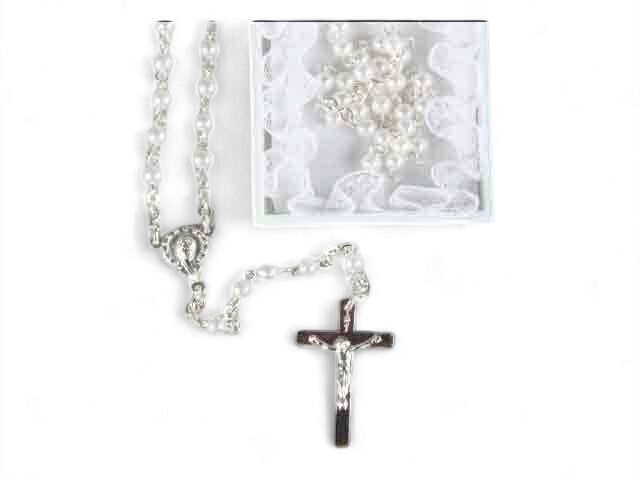ROSARY BEADS WHITE FIRST ROSARY
