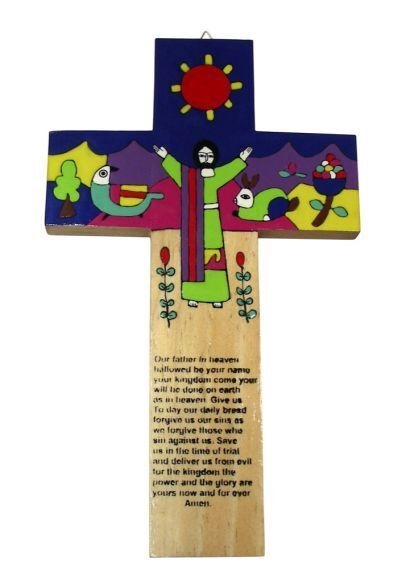 EL SALVADOR CROSS : OUR FATHER 25CM