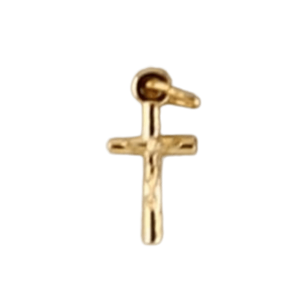 CRUCIFIX SMALL GOLD 15MM