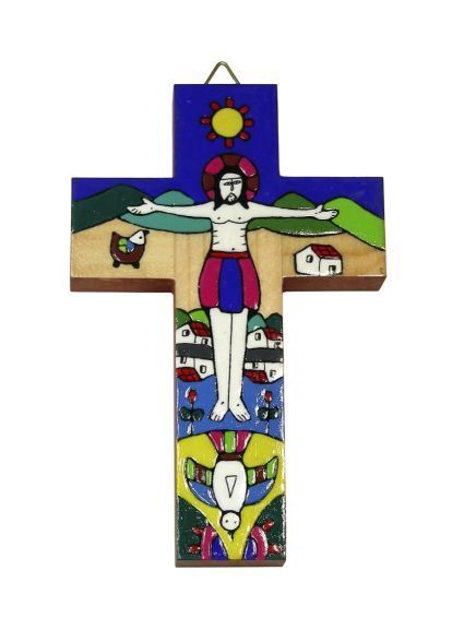 EL SALVADOR NEW CREATION CROSS 25CM
