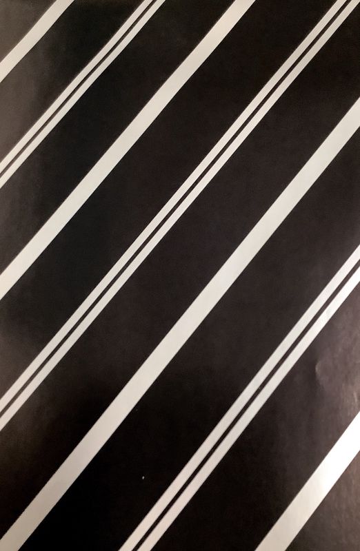 BLACK STRIPED WRAPPING PAPER