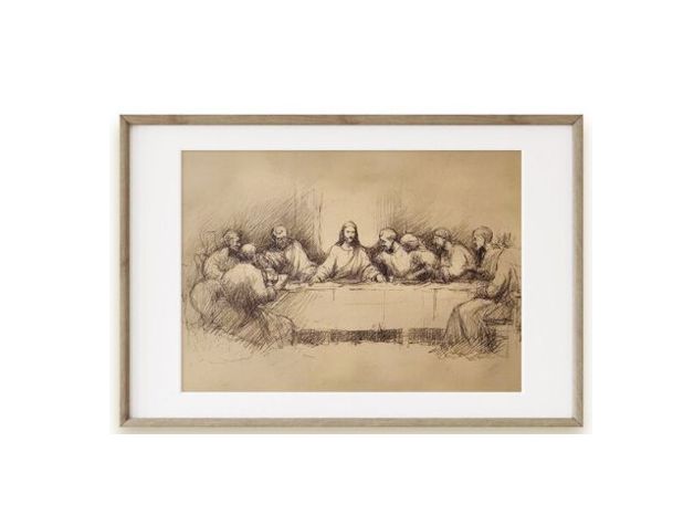 FRAMED SKETCH - LAST SUPPER