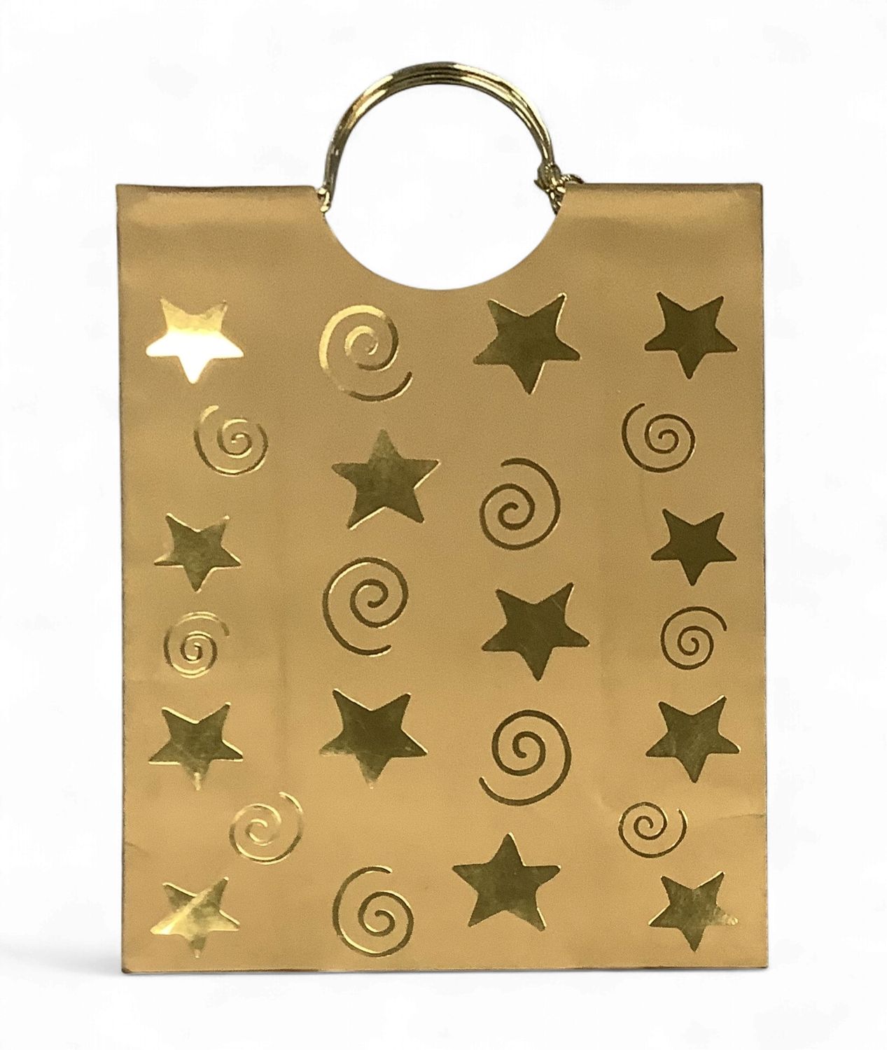 CHRISTMAS - GIFT BAG GOLD STAR