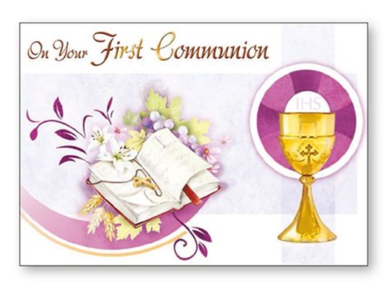 ON YOUR FIRST COMMUNION SACRAMENTAL PLAQUE