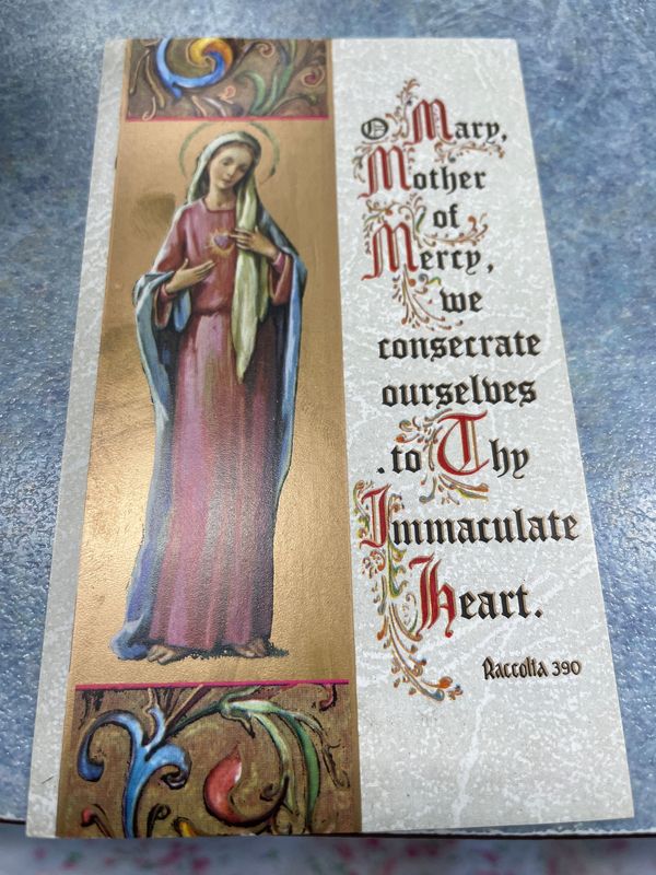 HOLY CARD - MOTHER OF MERCY