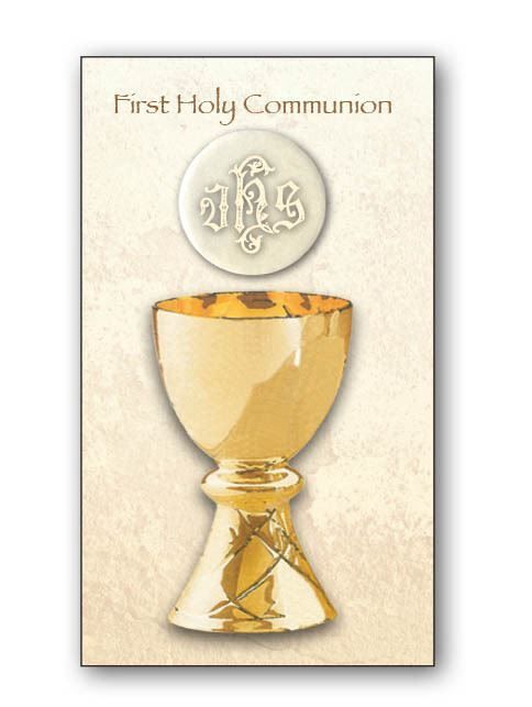 HOLY CARD - FIRST HOLY COMMUNION CHALICE