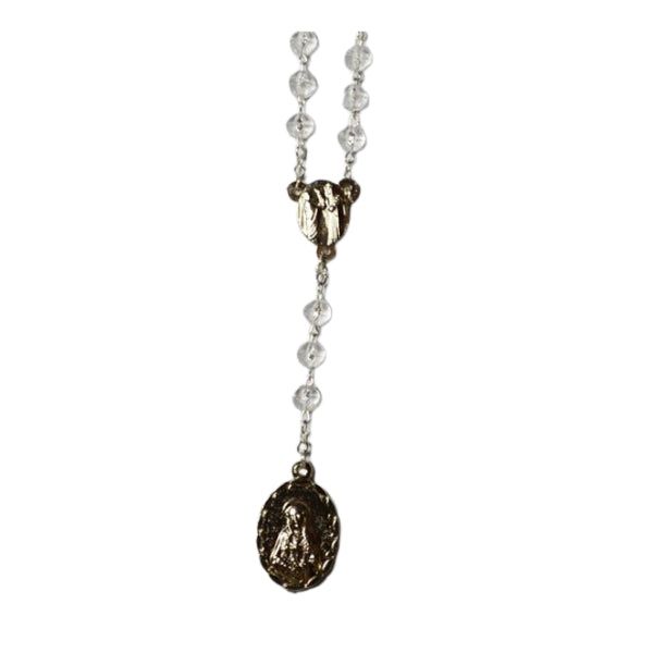 ROSARY SEVEN DOLOR GLASS BEADS CRYSTAL