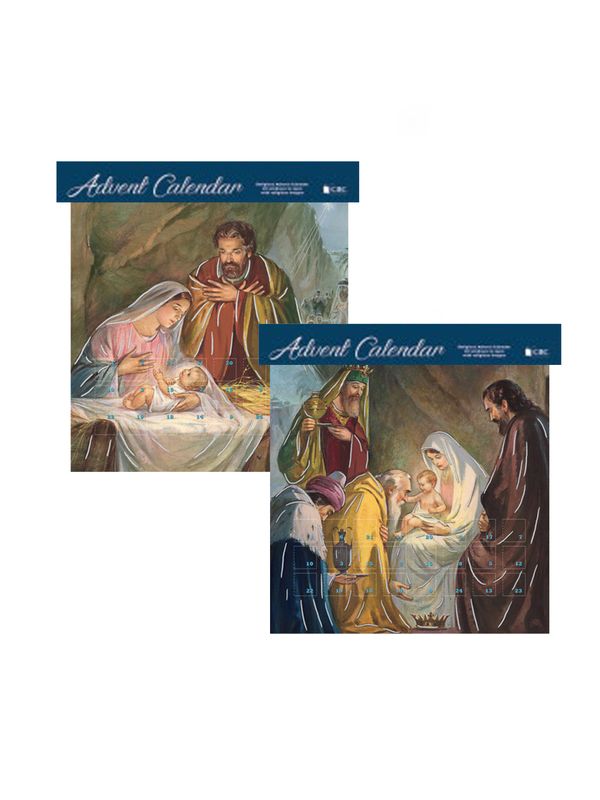 GLITTER ADVENT CALENDAR MANGER SCENE