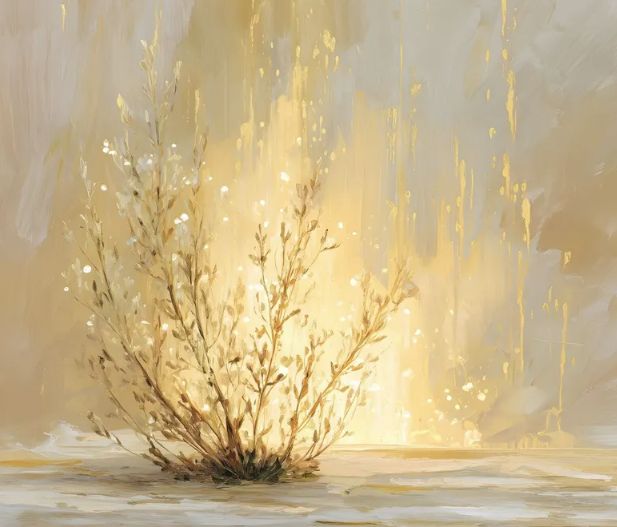 STRETCHED CANVAS - THE BURNING BUSH