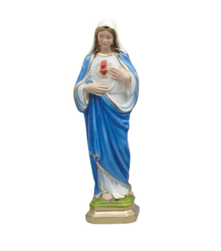 STATUE PLASTER IMMACULATE HEART OF MARY 30CM