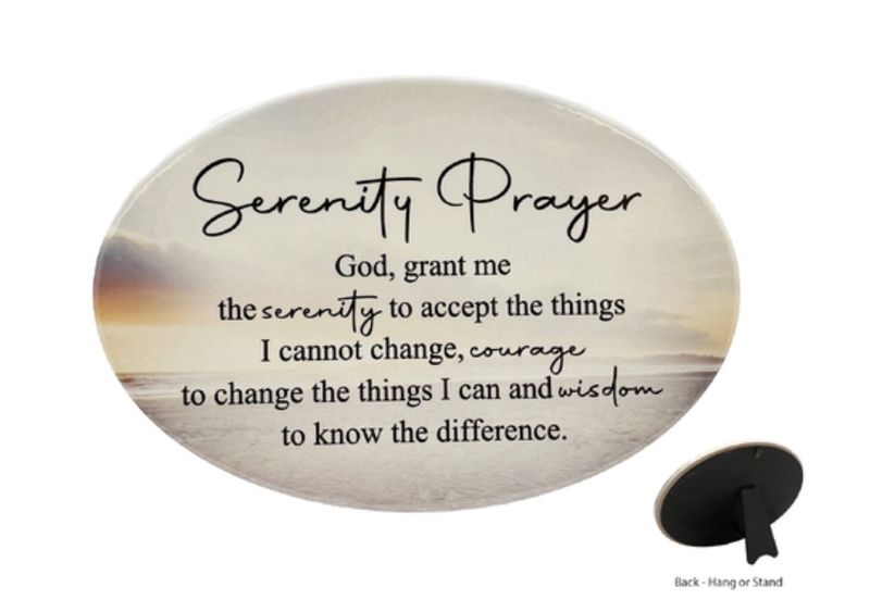 PLAQUE OVAL CERAMIC - SERENITY