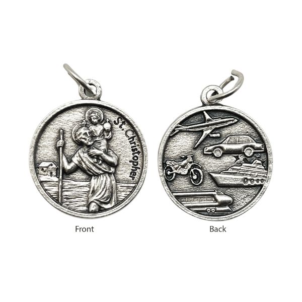 MEDAL ST CHRISTOPHER OXIDE 18MM