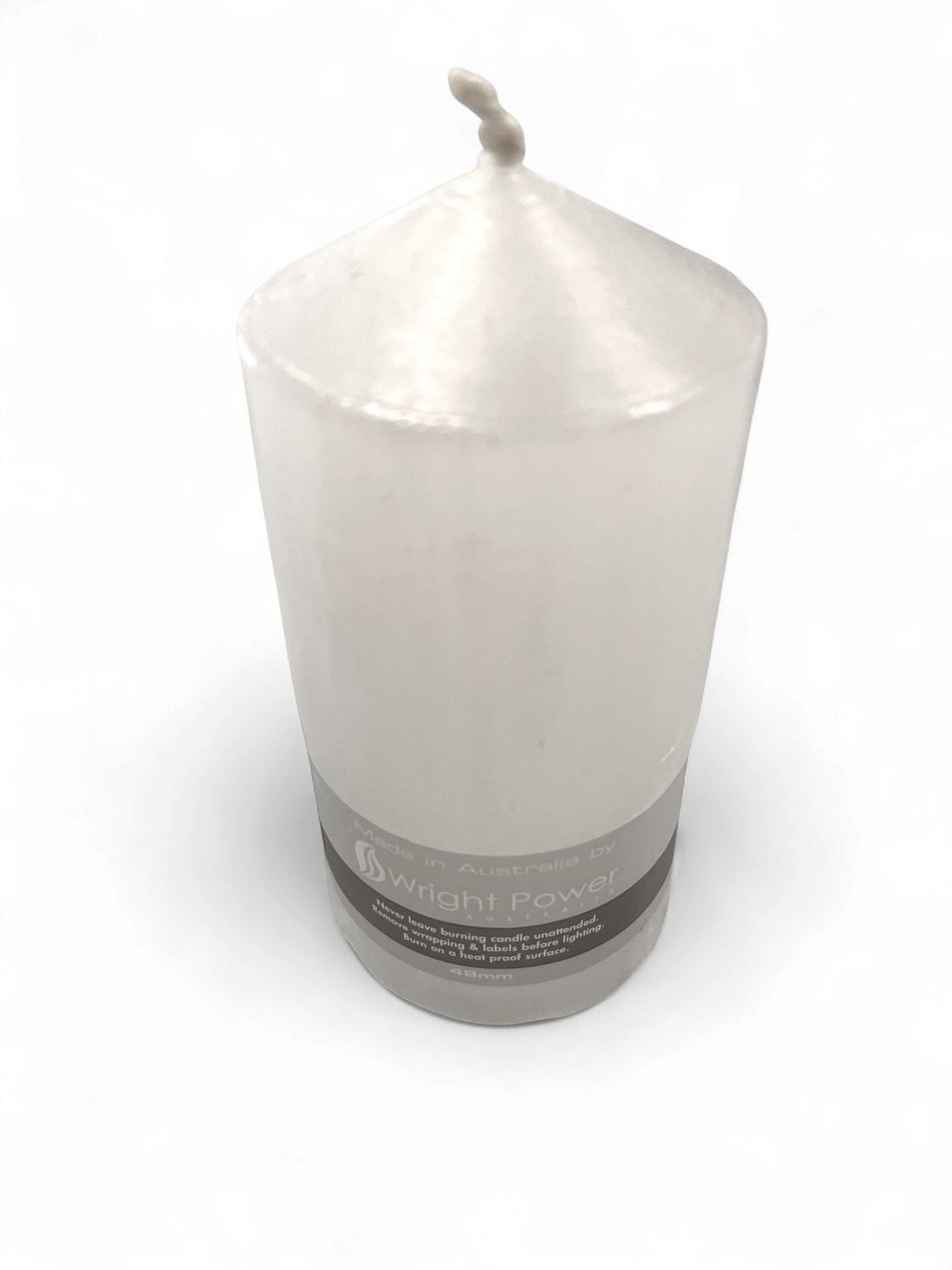 SOFT WHITE PILLAR CANDLE 48MM
