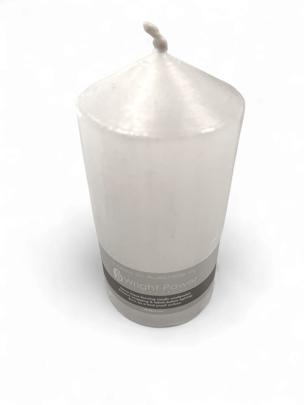 SOFT WHITE PILLAR CANDLE 48MM