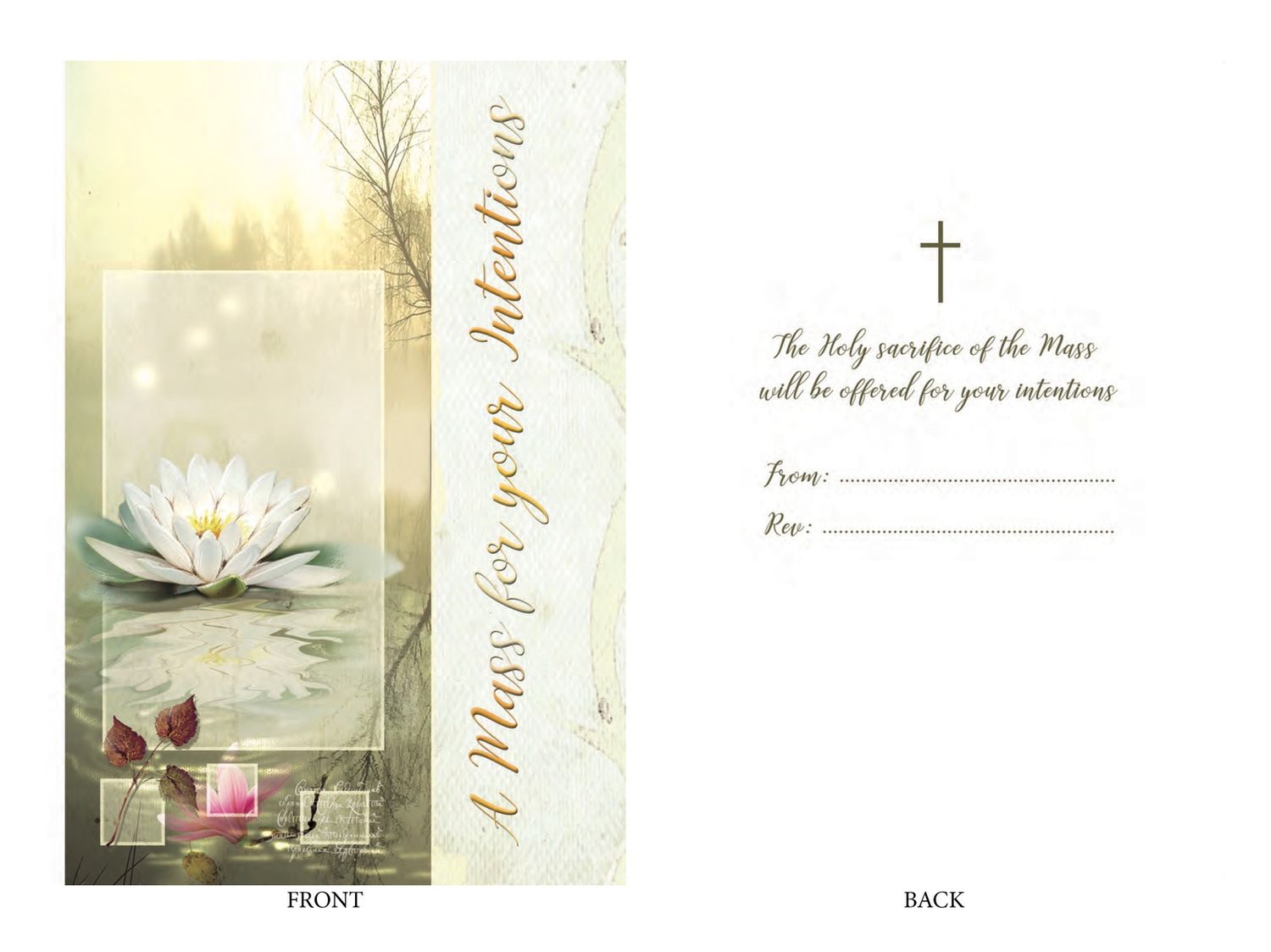 CD - A MASS FOR YOUR INTENTIONS CARD (CD13510)