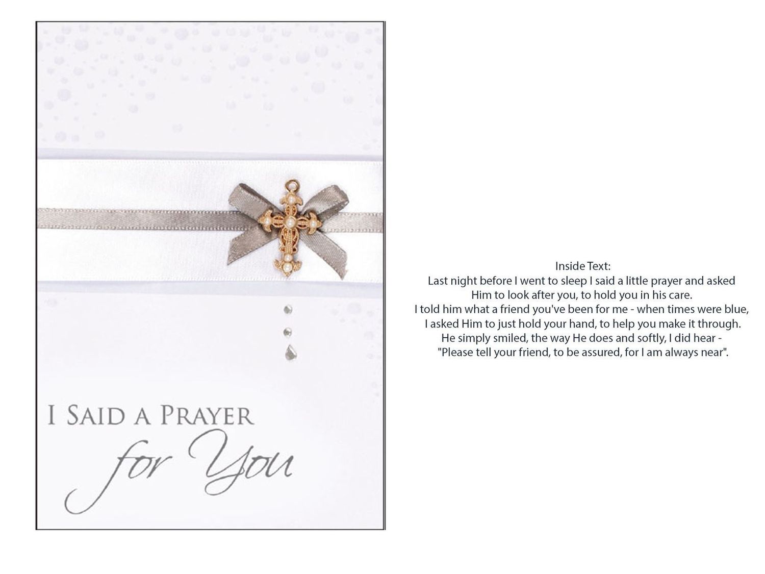 CD - I SAID A PRAYER FOR YOU CARD 3D
