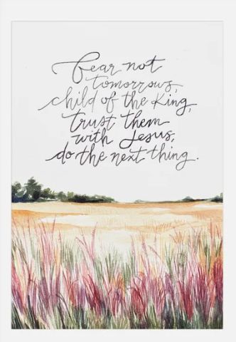 KAYE REDMAN - FEAR NOT - UNFRAMED VERSE