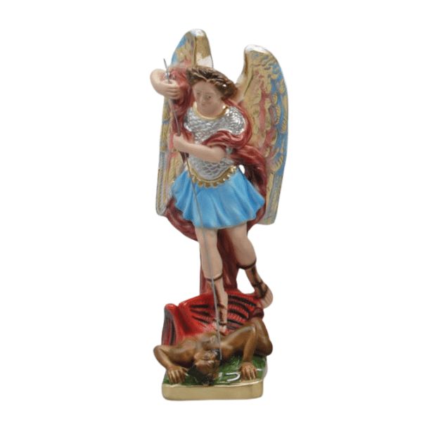 STATUE PLASTER ST MICHAEL 30CM