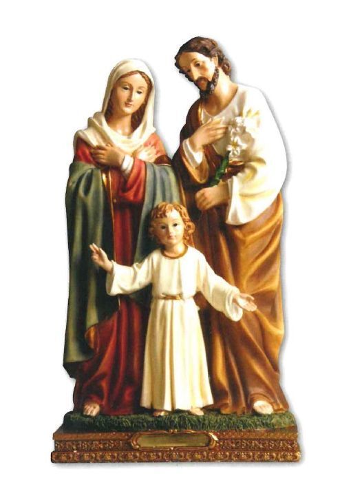 RESIN STATUE HOLY FAMILY 30CM