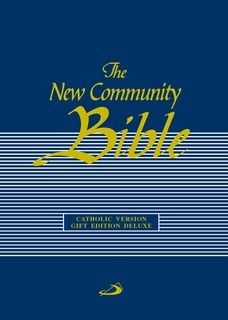 THE NEW COMMUNITY BIBLE CATHOLIC GIFT EDITION DELUXE BLUE WITH ZIPPER