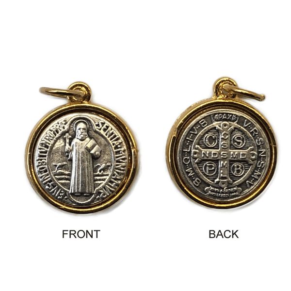 ST BENEDICT ROUND MEDAL