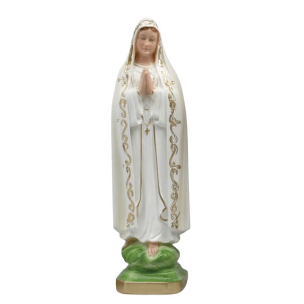 STATUE PLASTER OUR LADY OF FATIMA 30CM