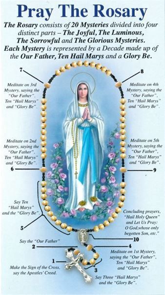 PRAY THE ROSARY LEAFLET - BLUE COVER