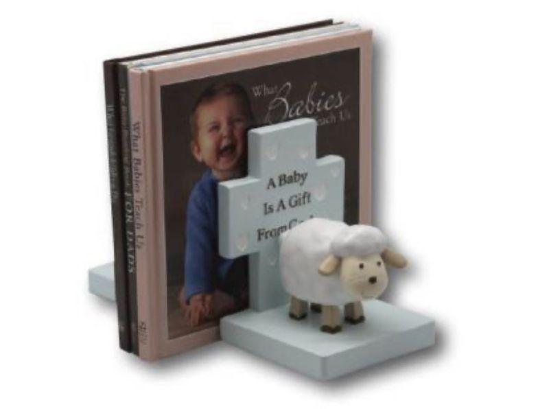 BLESS THIS BABY BOOKENDS - BOY