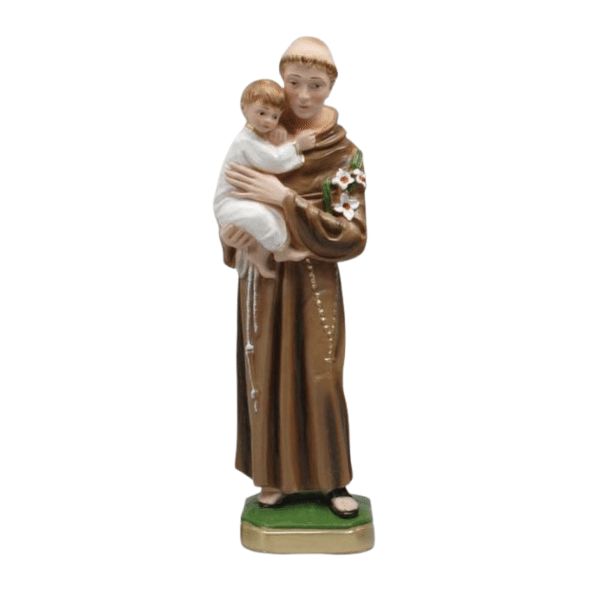 STATUE PLASTER ST ANTHONY 30CM