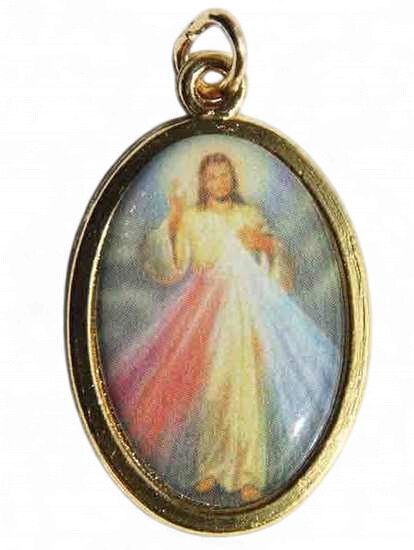 DIVINE MERCY GILT MEDAL