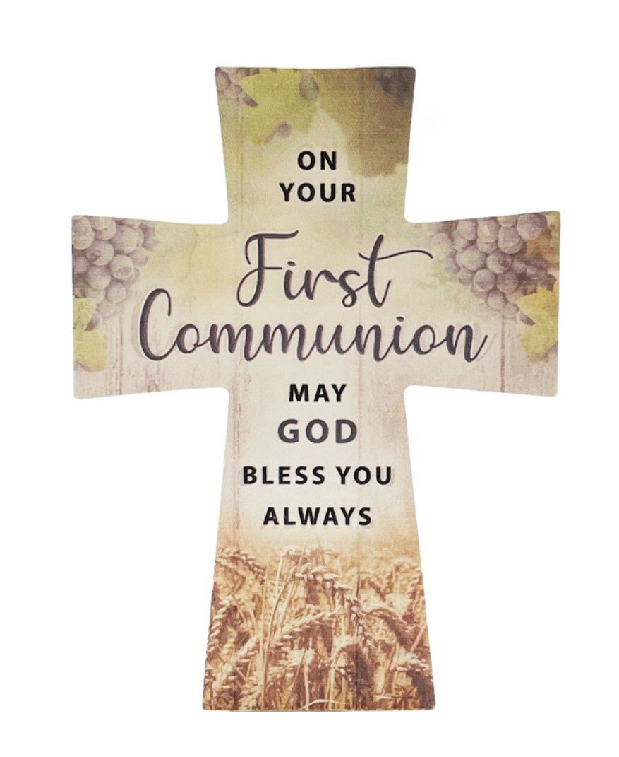 CERAMIC CROSS - FIRST COMMUNION
