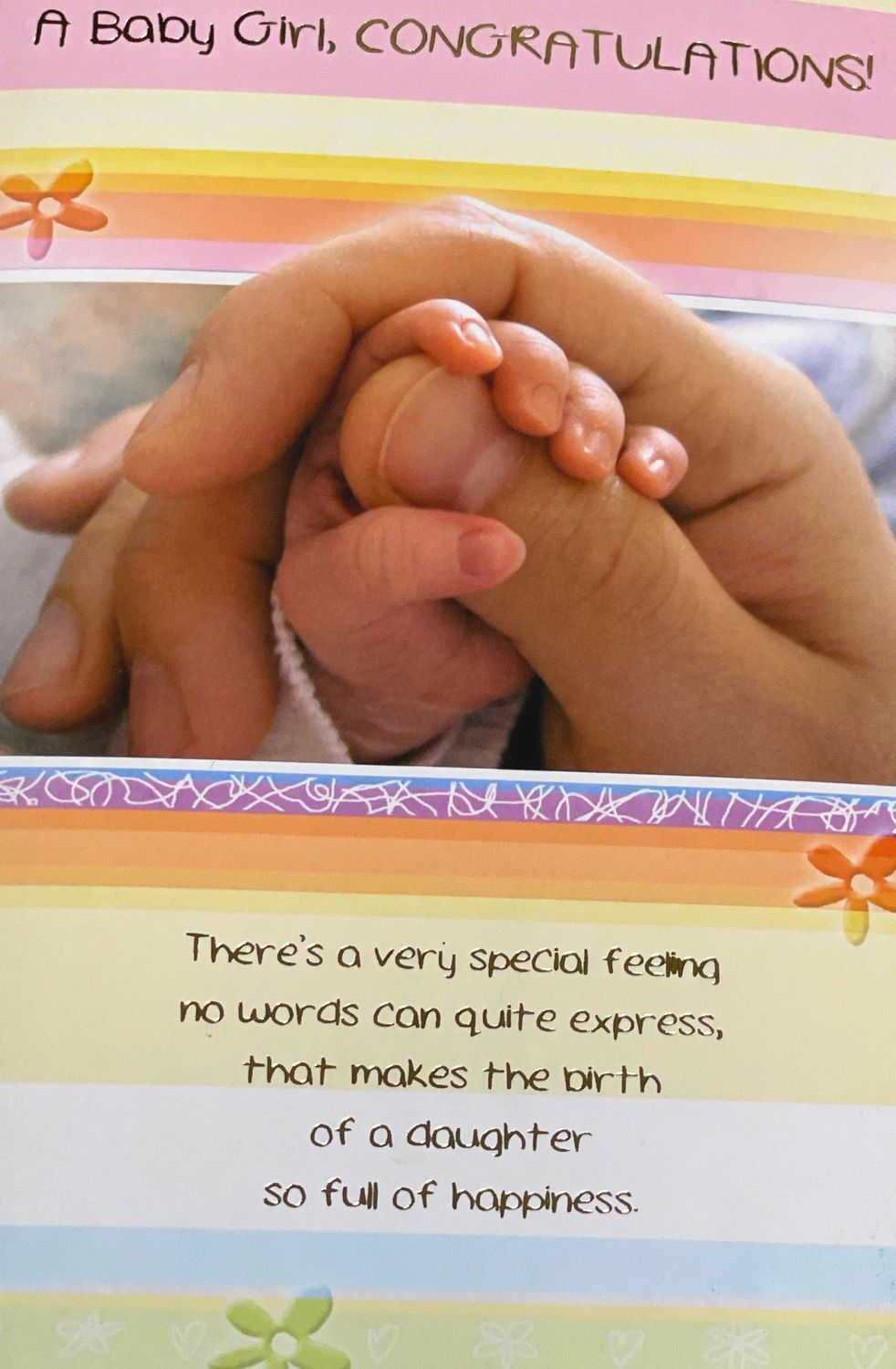 CD - A BABY GIRL, CONGRATULATONS!