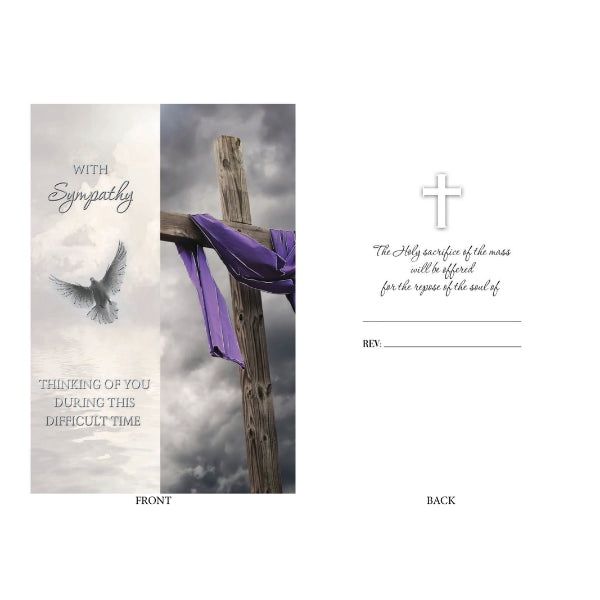 CD - MASS INTENTION CARD FOR THE DECEASED GOLD FOIL