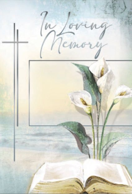 CD - MASS INTENTION CARD IN LOVING MEMORY FLOWERS