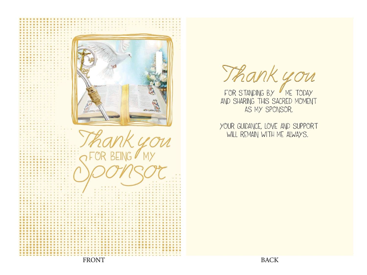 CD - THANK YOU FOR BEING MY SPONSOR