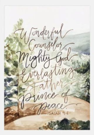 KAYE REDMAN - PRINCE OF PEACE - UNFRAMED VERSE