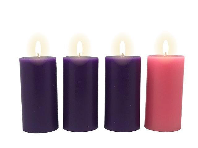 ADVENT CANDLES SET 6 x 3