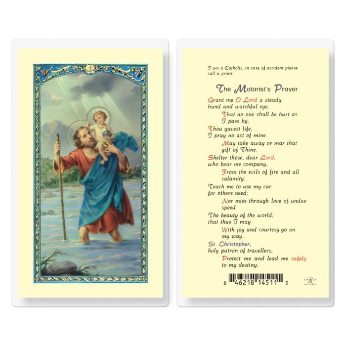 HOLY CARD - THE MOTORISTS' PRAYER