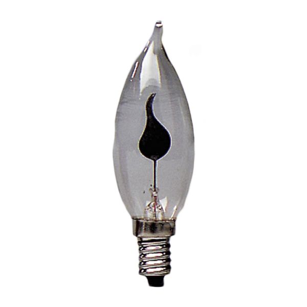 FLICKER LIGHT CLEAR SCREW GLOBE/BULB