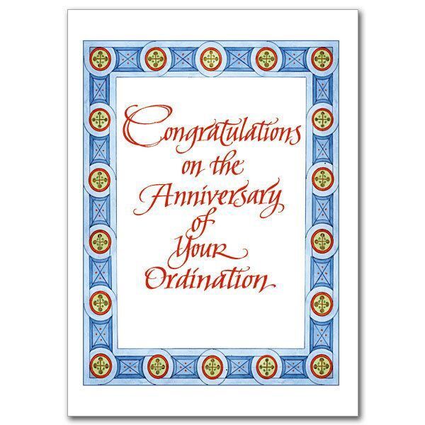CD - ORDINATION ANNIVERSARY - CONGRATULATIONS ON THE ANNIVERSARY OF YOUR ORDINATION