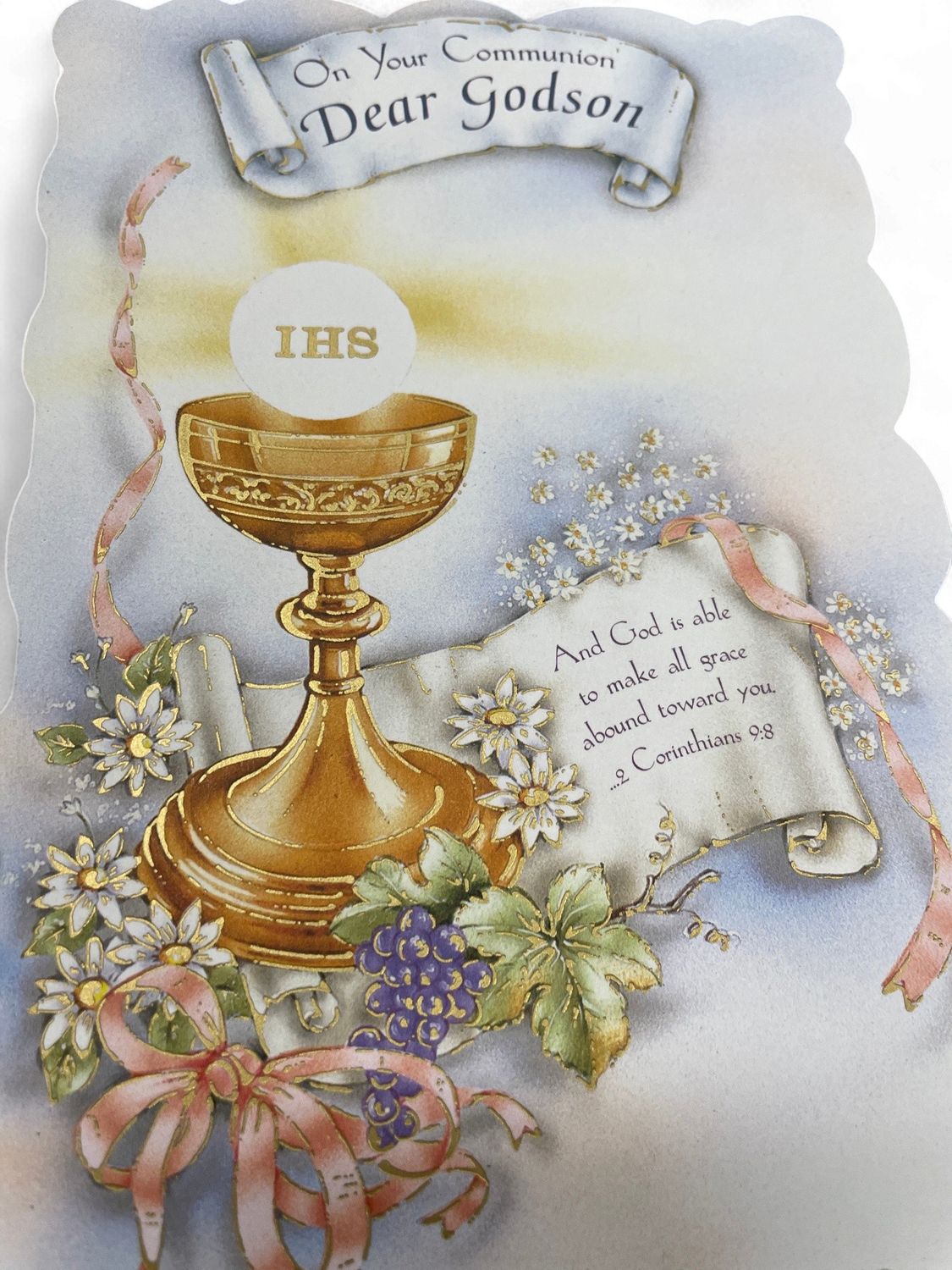 CD - ON YOUR COMMUNION DEAR GODSON GREETING CARD