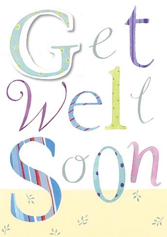 CD - GET WELL SOON BIG LETTERS