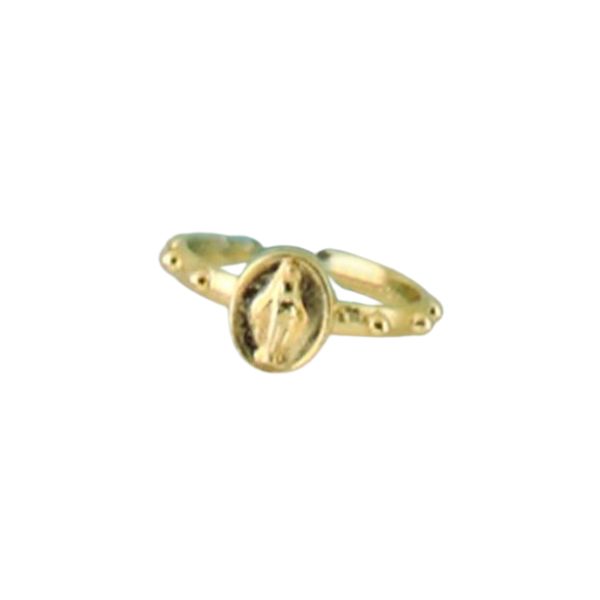 ROSARY RING MARY GOLD