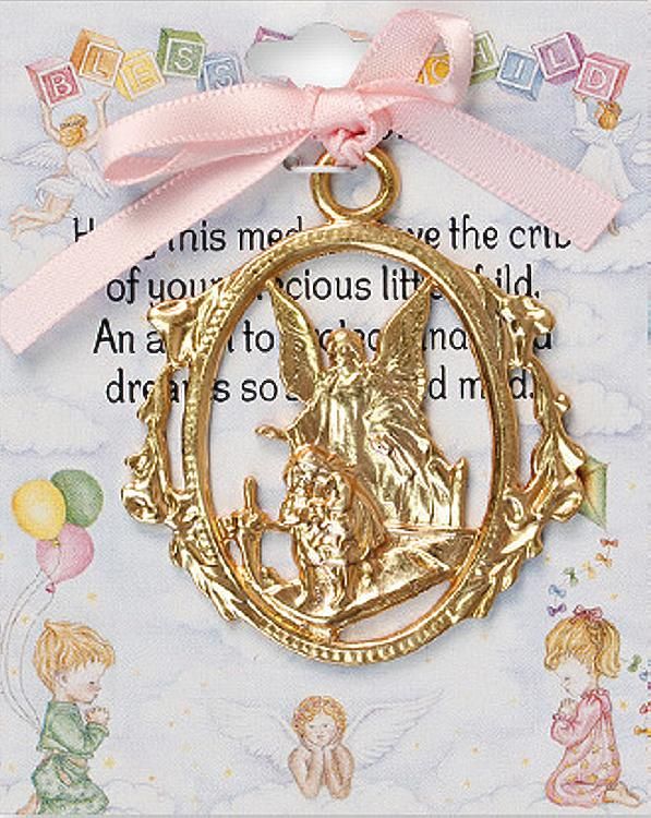 COT MEDALLION GIRL GUARDIAN ANGEL