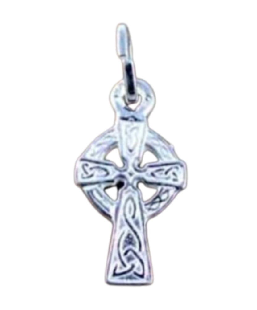 CELTIC CROSS STERLING SILVER 17MM BOXED